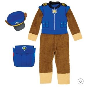 Paw patrol chase costume for boy size 12-18 months 3 pieces set NWT Blue & Brown